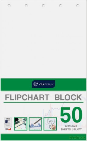 Blok do flipcharta 64x100 cm 50 kartek gładki