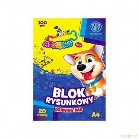 Blok rysunkowy A4 20ark 100g BSPAP