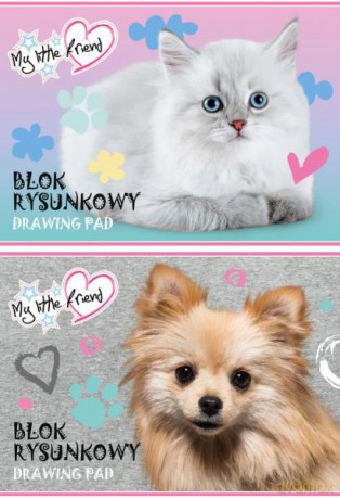 Blok rysunkowy A4 20k My Little Friend mix