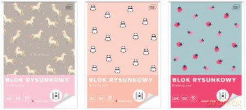 Blok rysunkowy A4 50 k 90g UV Cute Girl mix