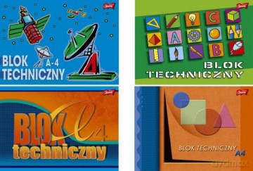 Blok techniczny A4 10k EKO. UNIPAP