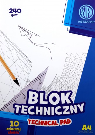 Blok techniczny A4 240g