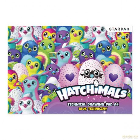 Blok techniczny A4/10k Hatchimals