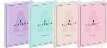 Brulion A5 96k kratka M 90g ACADEMY pastel mix
