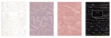 Brulion A6 96 kratka 70g metallic Rose Gold mix