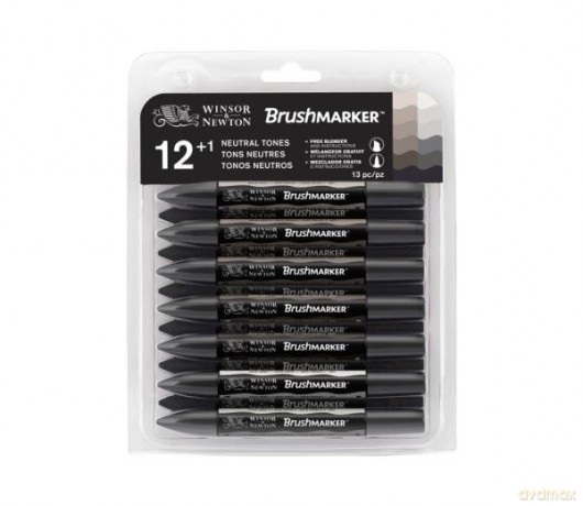 Brushmarker kpl.12 Greys