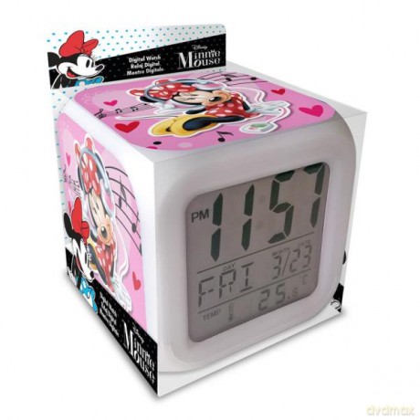 Budzik cyfrowy z alarmem Minnie Mouse WD22004