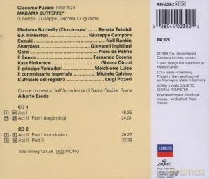 Double Decca  Erede: Puccini: Madam Butterfly [2CD]