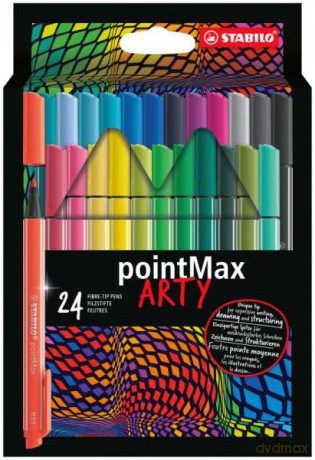 Cienkopis STABILO pointMAX etui kartonowe 24 szt. ARTY 488/24-2-20