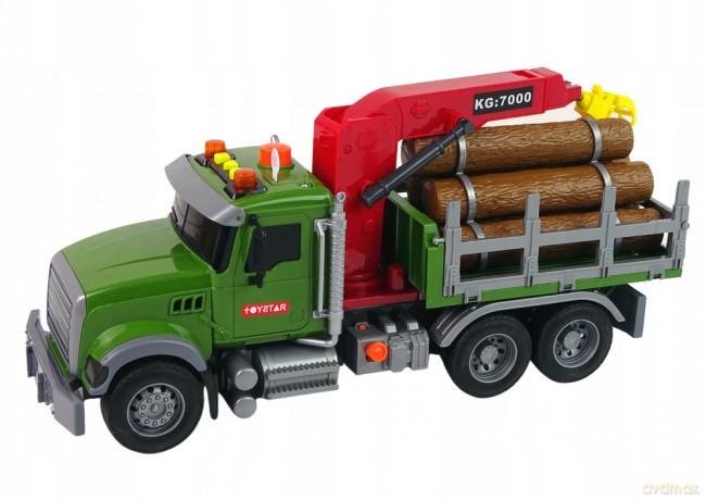 Ciężarówka Auto Dźwig Transport Bale Drewna Dźwięk 12965
