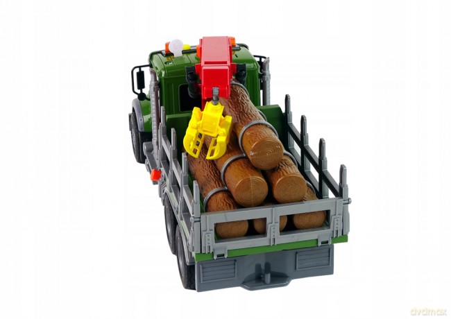 Ciężarówka Auto Dźwig Transport Bale Drewna Dźwięk 12965