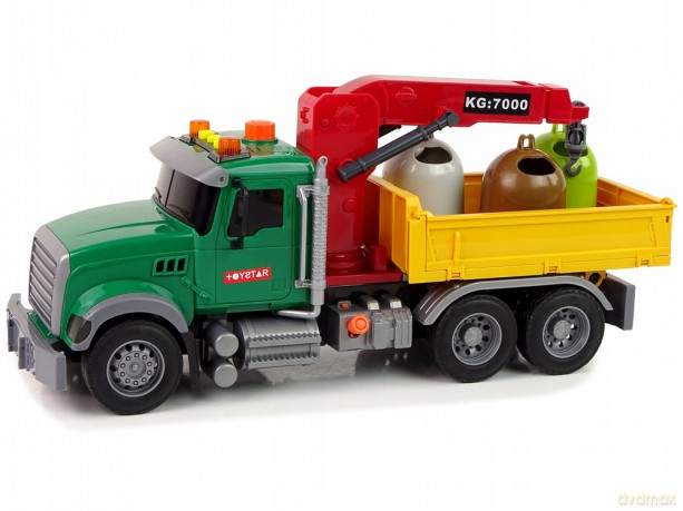Ciężarówka Auto Dźwig Transport Kosz na Śmieci Dźwięk 12966