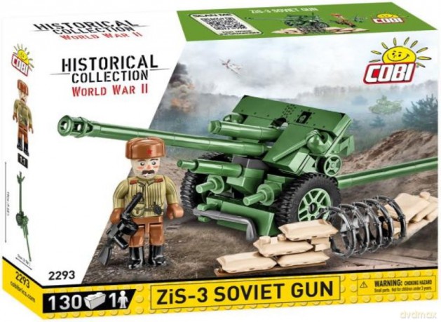 COBI 2293 Historical Collection WWII ZiS-3 76 mm Divisional Gun M1942 130 kl [KLOCKI]