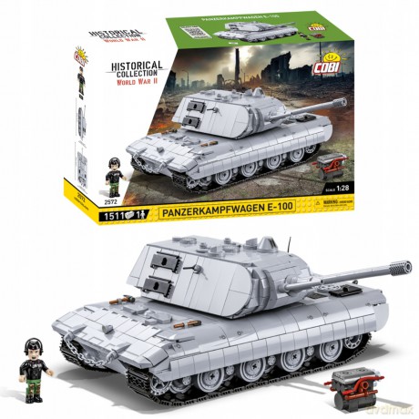 COBI 2572 Historical Collection WWII Panzerkampfwagen E-100 1511 klocków [KLOCKI]