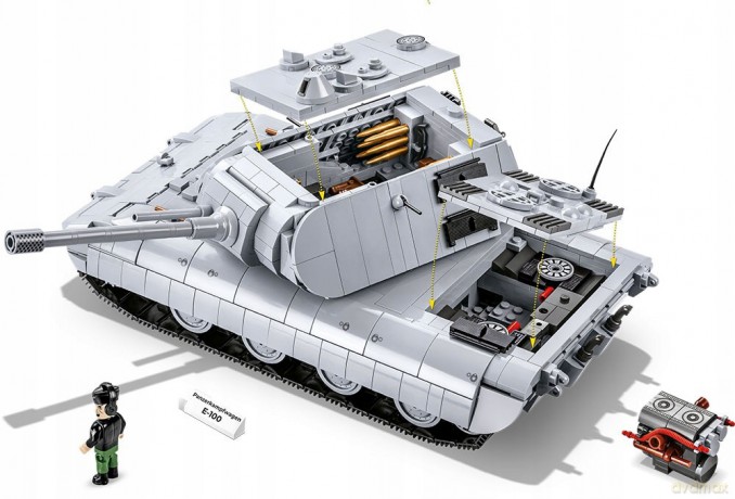 COBI 2572 Historical Collection WWII Panzerkampfwagen E-100 1511 klocków [KLOCKI]