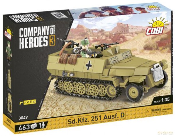 COBI 3049 Company of Heroes 3. Pojazd Sd.Kfz. 251 Ausf.D 463 klocki [KLOCKI]