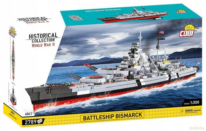COBI 4841 Historical Collection WWII Battelship Bismarck 2789 klocków [KLOCKI]