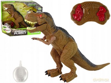 Dinozaur Tyranozaur Rex Zdalnie Sterowany R/C z Parą Dźwięk 13112 [FIGURKA]