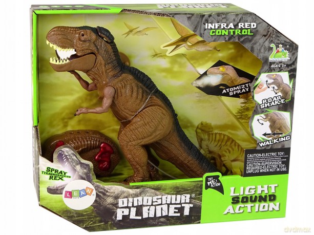 Dinozaur Tyranozaur Rex Zdalnie Sterowany R/C z Parą Dźwięk 13112 [FIGURKA]