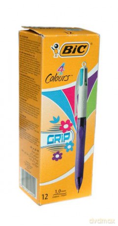 Długopis 4 kol Grip Fashion 12szt.