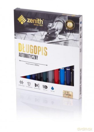 Długopis automatyczny Zenith 7 - box 10 sztuk, mix