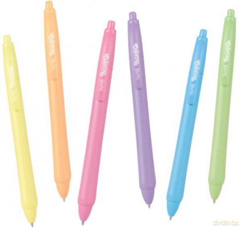Długopis kulkowy niebieski Pastel Colorino 86983 mix