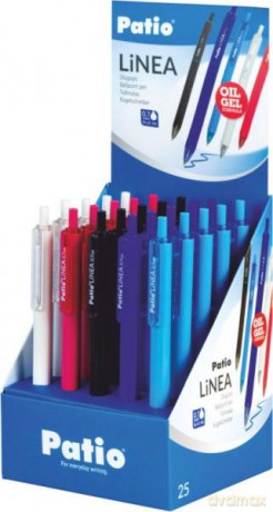 Długopis Linea oil gel niebieski 66204PTR mx