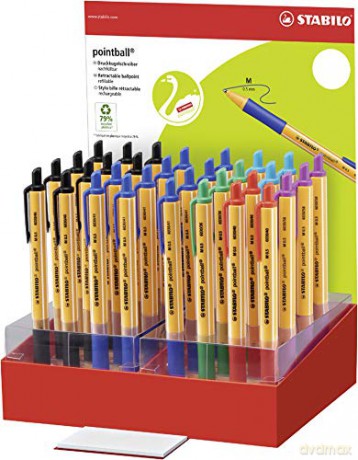 Długopis STABILO pointball display 32 szt. 6030/32-1