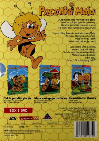 Pszczółka Maja: Tekla Przeliczyła się /  Maja zastępuje mrówkę / Niewidzialne Owady BOX [3DVD]
