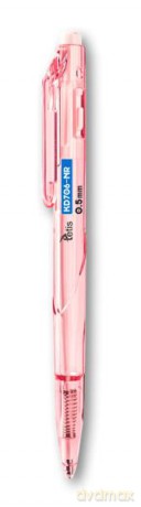 Długopis tetis KD706-NR 0,5mm obudowa różowa wkład olejowy niebieski