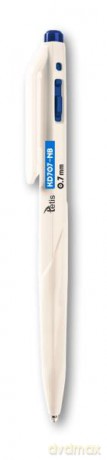 Długopis tetis KD707-NB 0,7mm obudowa biała wkład olejowy niebieski