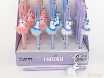 Długopis z zawieszką jednorożec UNICORN mix