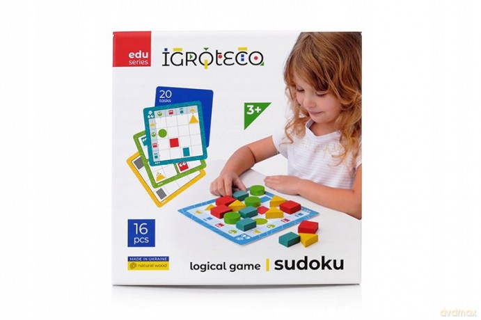 Drewniana gra logiczna 16el 900514