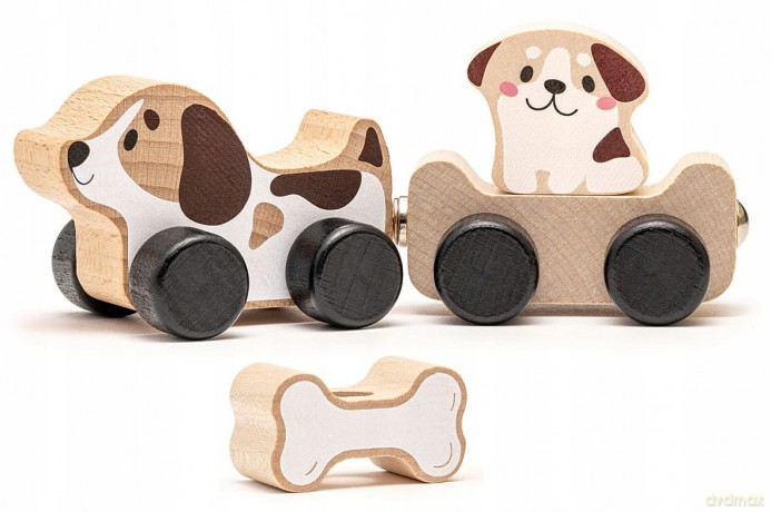 Drewniana zabawka Mądre pieski 15443