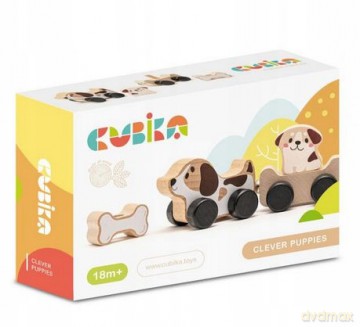 Drewniana zabawka Mądre pieski 15443
