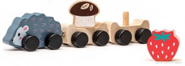 Drewniana zabawka Mądry jeż