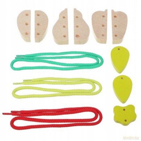 Drewniana zabawka na szurku Owoce 14811CUBIKA