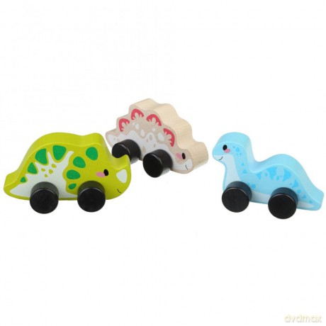 Drewniana zabawka Radosne dinozaury 15597