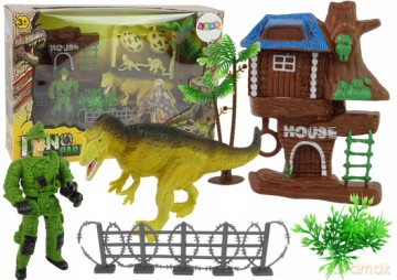 Duży Park Dinozaurów Dinozaury Jurassic Jaja Akcesoria Palmy 11175 [FIGURKA]