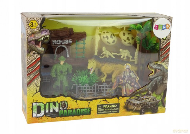 Duży Park Dinozaurów Dinozaury Jurassic Jaja Akcesoria Palmy 11175 [FIGURKA]