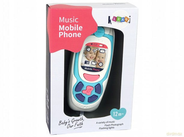 Dziecięcy Edukacyjny Telefon Komórkowy Melodia Niebieski 12068