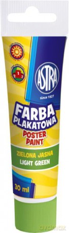 Farba plakatowa tuba 30 ml zielona jasna