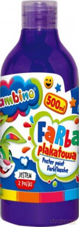 Farba plakatowa w butelce 500 ml fioletowa