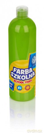 Farba szkolna butelka 500 ml limonkowa