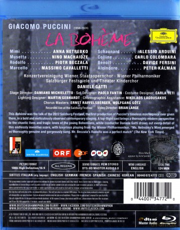 Anna Netrebko: Puccini: La Boheme [Blu-Ray]