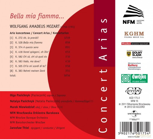 Olga Pasiecznik: Mozart Concert Arias (digipack) [CD]