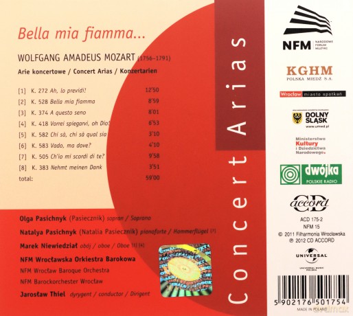 Olga Pasiecznik: Mozart Concert Arias (digipack) [CD]