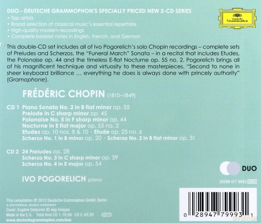 Ivo Pogorelich: Chopin:Scherzi, Preludes, Sonata  [2CD]