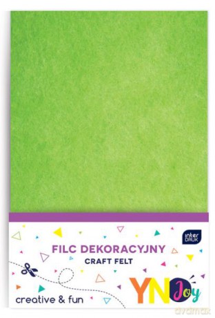 Filc dekoracyjny 10szt A4 mix kolorów