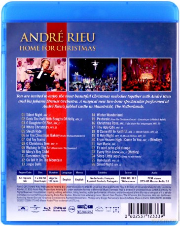 Andre Rieu: Home For Christmas [Blu-Ray]
